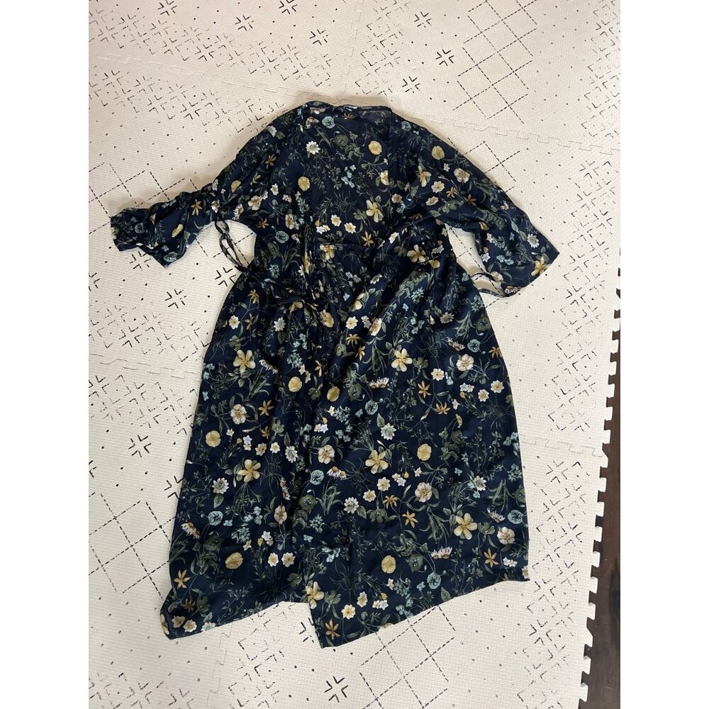 Japanese Floral Print Duster
